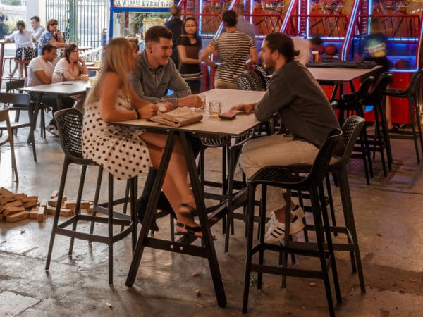 High Bar table at Welcome to Bowen Hills bar.