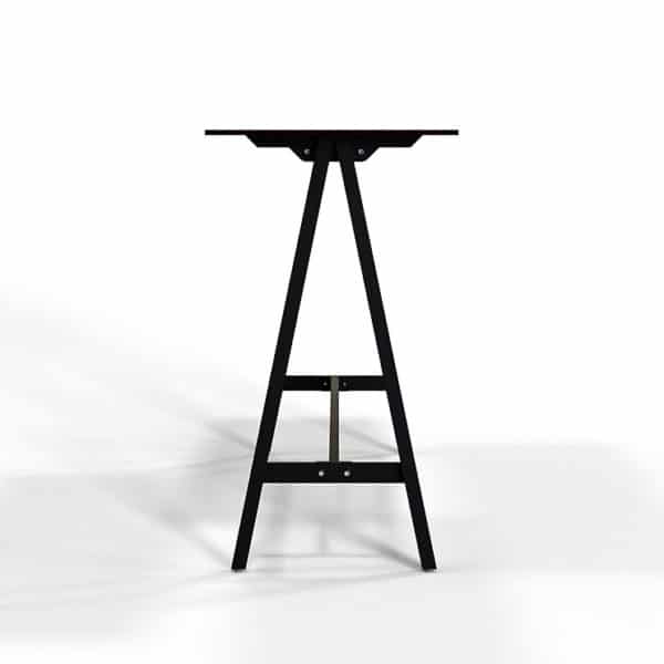 Delta Long Bar Height Table base, end view