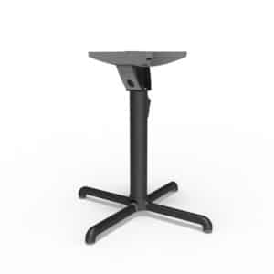 Swoose dining height table base in BLACK.