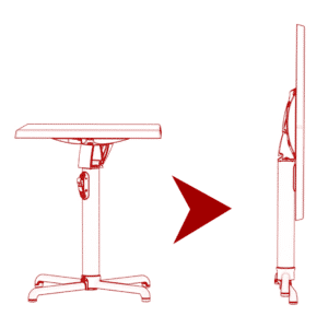 Swoose folding cafe table base.