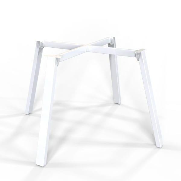 Hawk Dining height table base in white