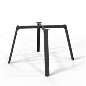 Hawk 180 dining height Table base in black.