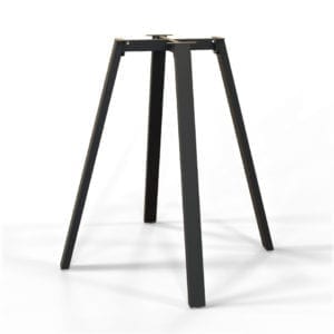 Hawk 80cm bar height table base side view