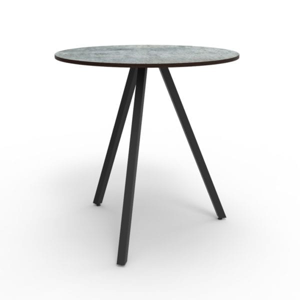Kitty round table 70cm with compact laminate table top.