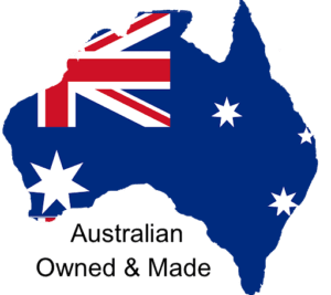 Australian Designed and made.