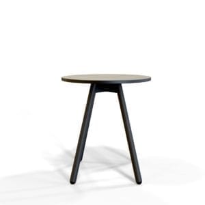 Orbit cafeteria stool for commercial use.