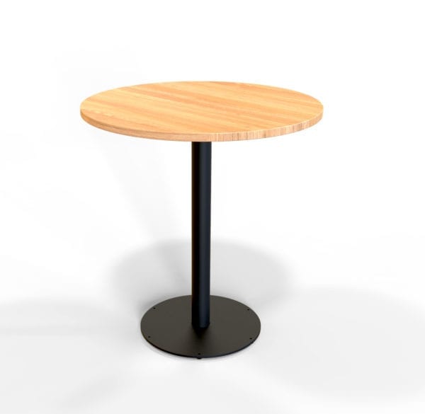 Discus Base Small with 70cm round wooden table top