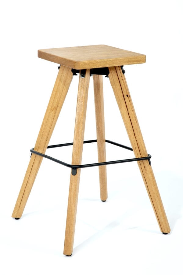 Spirit bar stool is part our Iron & Wood Collection.