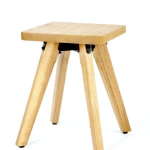 Spirit cafe stool - Commercial wooden dining height stool.