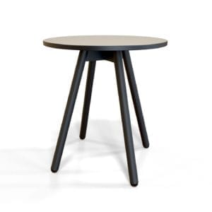 The Orbit Cafe stool with compact laminate seta.