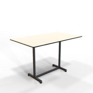 Bristol twin table base with compact laminate table top.