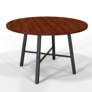 Eagle large round bar table with Jarrah table top.