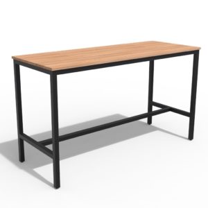 Mitage bar table with wooden table top