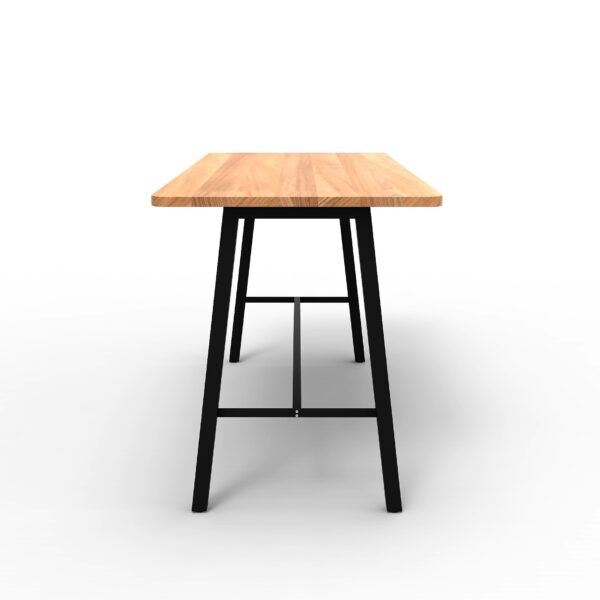 Hudson bar table with wooden table tops.