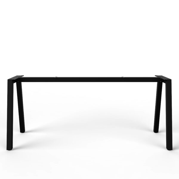 Hudson dining table base manufactured from powder coated steel.