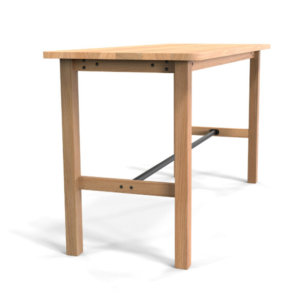 Timber or Wooden table bases, bar and dining height.