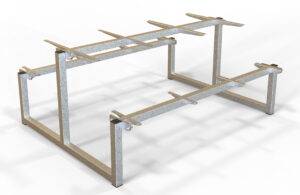 frame of wright picnic bench
