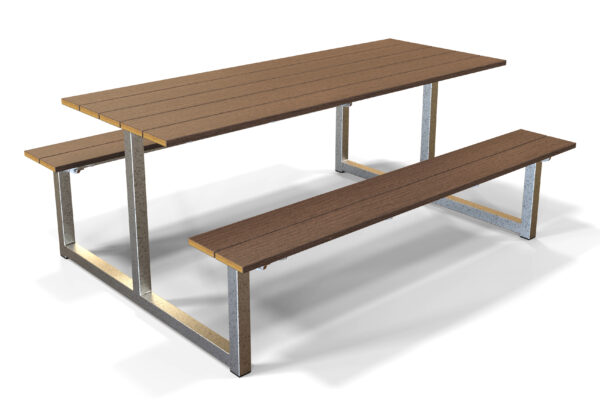 Wright Picnic Bench with Modwood Composite Timber - Image 3