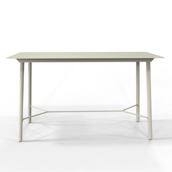 Activa bar base, manufacture from stainless steel and aluminium, shown in Dulux Evening Haze colour.