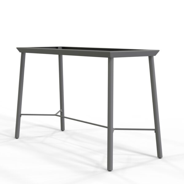Activa Aluminium Bar Table base in Dulux Monument Grey colour.