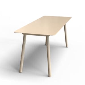 Activa aluminium dining table 1800x700mm rectangular. Colour - Evening Haze.