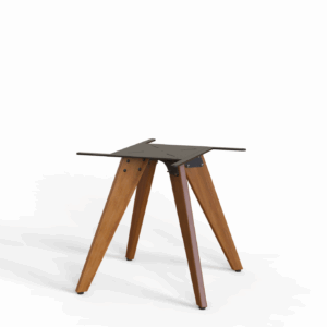 Dove 4 legged table base in Spotted Gum timber.